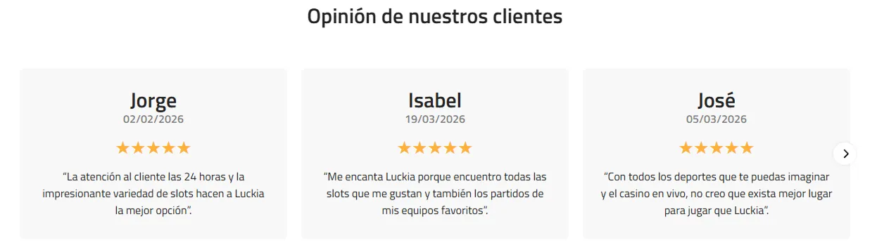 Bono de bienvenida de Luckia: 100% hasta $250.000 COP Bono de bienvenida de Luckia: 100% hasta $250.000 COP