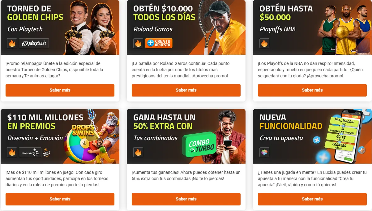 La oferta de apuestas deportivas de Luckia La oferta de apuestas deportivas de Luckia